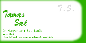 tamas sal business card